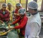 Training of local women by the lodge chef.
